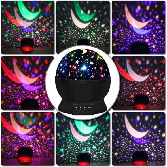 Night Light for Kids,Boys Toys for 3 4 5 6 7 8 Year Old Boys,Star Projector 360 - Picture 3 of 7